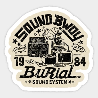 Sound Bwoy 1984 Distressed Style Sticker